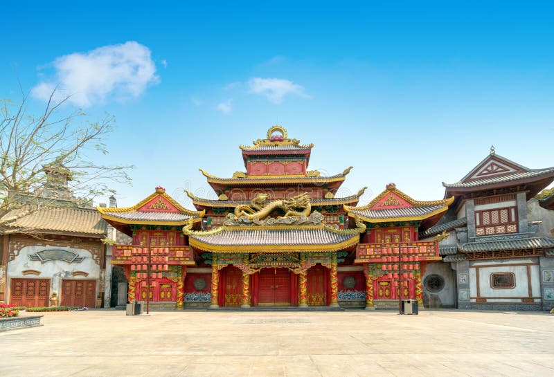 Antique buildings in the fairy tale world of Haihua Island, Hainan, China