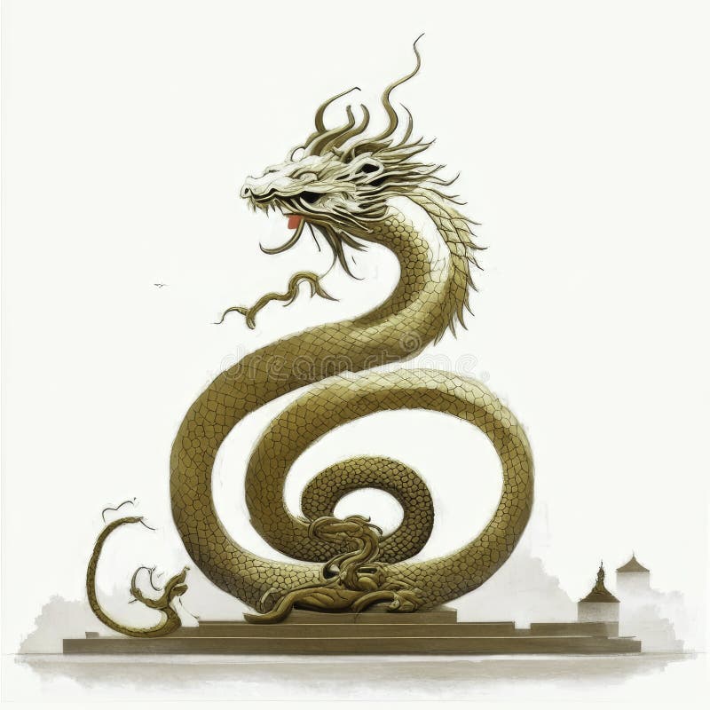 3D Render Golden Dragon Wall Decal  Chinese dragon, Dragon artwork, Dragon  wall