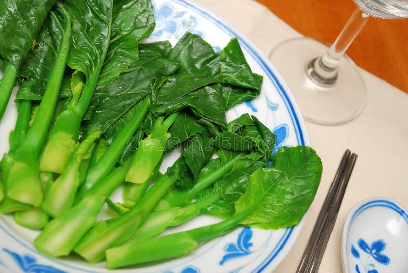 Chinese Style Leafy Vegetables Stock Image Image of cuisine, oriental
