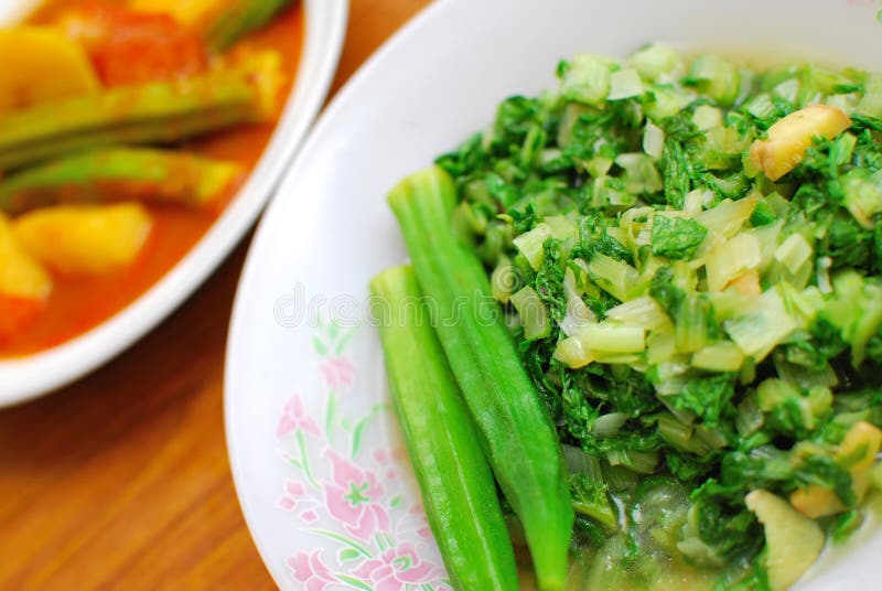 Chinese style vegetarian delicacy stock images