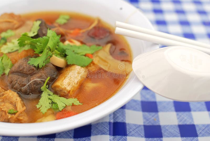 Chinese Style Vegetarian Soup Stock Photo - Image of lifestyle, tourism