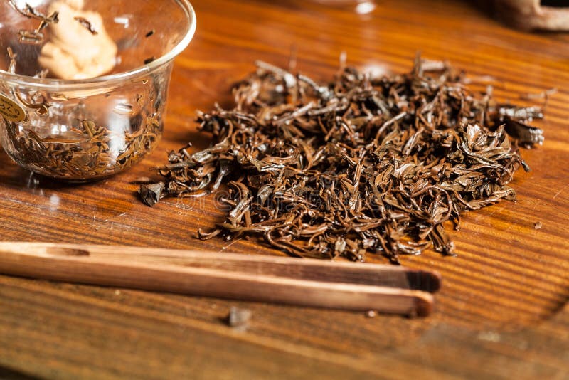 Chinese Tea Accessories on the Table Stock Photo Image of color