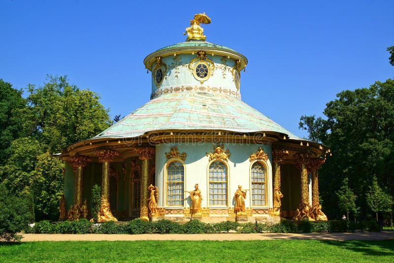 Chinese tea house in Sanssouci Palace in Potsdam. Chinese tea house in Sanssouci Palace in Potsdam.