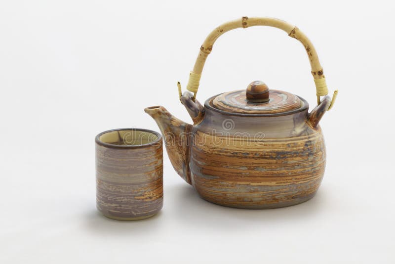 Chinese tea pot and cup stock photo. Image of asia, beverages 20148384