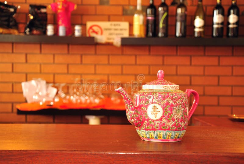 Chinese teapot. stock photo. Image of spout, wall, crockery 20770522