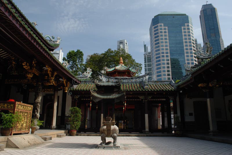 Chinese Temple in Singapore stock image Chinese Temple in Singapore stock image
