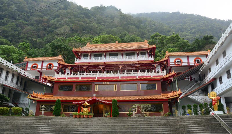 Chinese temple at Taroko National Park, Hualien, Taiwan stock images Chinese temple at Taroko National Park, Hualien, Taiwan stock images
