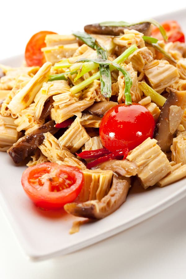 Chinese Tofu Skin Salad stock photo. Image of delicious - 42528668