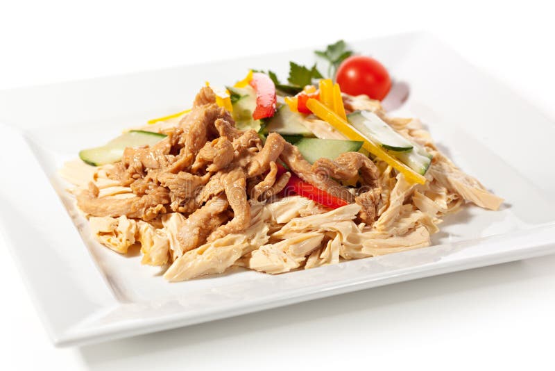 Chinese Tofu Skin Salad stock photo. Image of dinner - 42971914