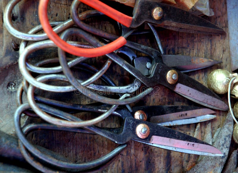Chinese Traditional Iron Tool Stock Image Image of sichuan, china