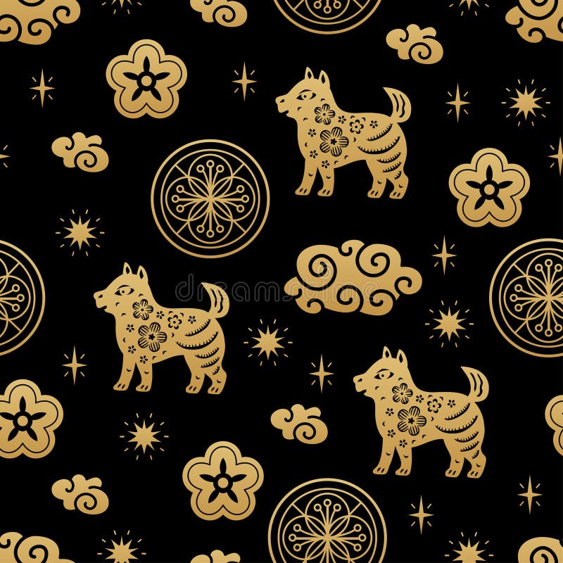 chinese-traditional-zodiac-signs-dog-seamless-pattern-oriental
