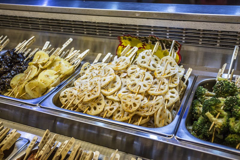 Chinese Traditional Street Food Stock Photo - Image of insects, dish