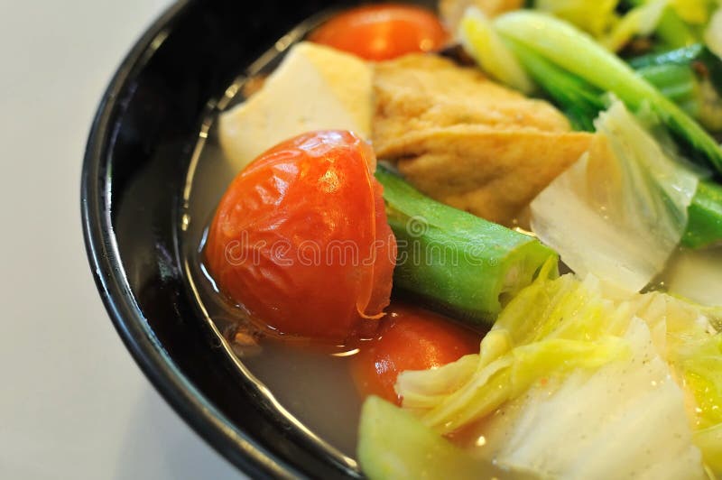 Chinese vegetable soup stock photo. Image of tasty, style 15851500
