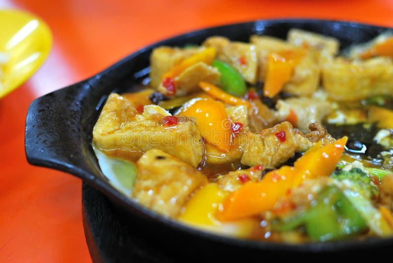 Chinese Vegetarian Bean Curd Stock Image Image of chinese, tasty