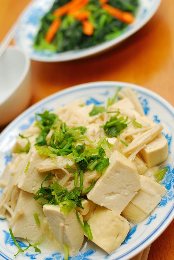Chinese Vegetarian Bean Curd Cuisine Stock Photo - Image of tasty ...