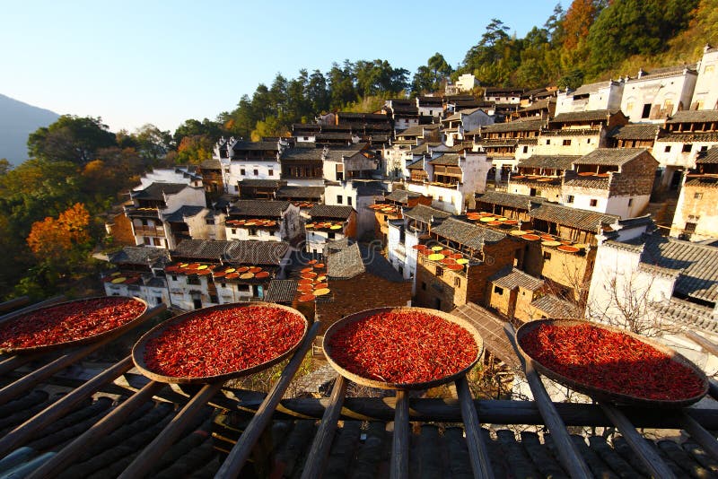 Chinese village autumn