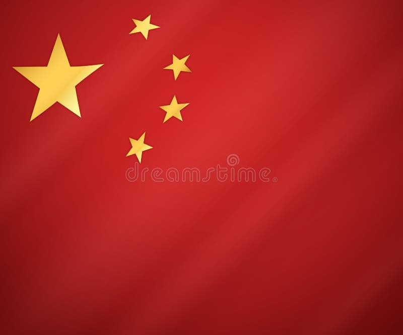Chinese Vlag vector illustratie Chinese Vlag vector illustratie