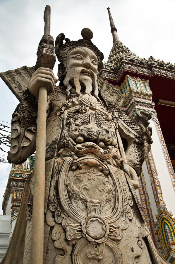 Chinese Warrior Statue stock photo. Image of culture 14911374