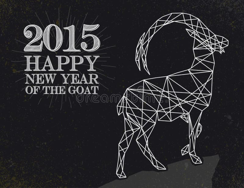 Chinese Year of the Goat 2015 vintage abstract card stock illustration Chinese Year of the Goat 2015 vintage abstract card stock illustration