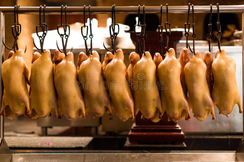Chinesegaststätte des Peking-Bratens duck stockbild