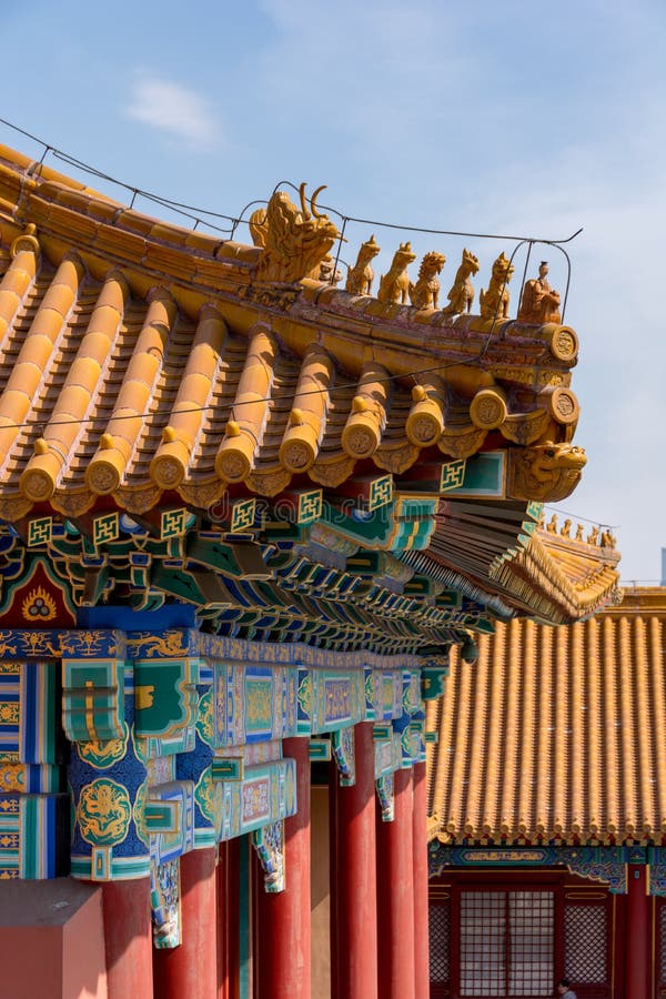 Chinesische Dachziegel in Peking China stockfotografie Chinesische Dachziegel in Peking China stockfotografie