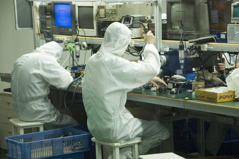 Chinesische Fabrik für CCTV-Kamera lizenzfreies stockfoto Chinesische Fabrik für CCTV-Kamera lizenzfreies stockfoto