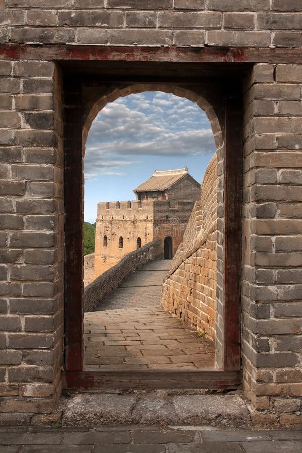 Chinesische Mauer in China lizenzfreies stockbild Chinesische Mauer in China lizenzfreies stockbild