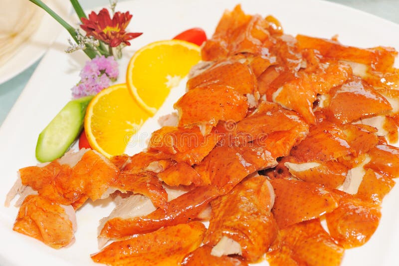 Chinesische Nahrungpeking-Braten-Ente lizenzfreies stockbild
