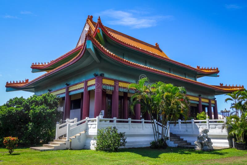 Chinesischer Tempel in Papeete auf Tahiti-Insel stockfotos Chinesischer Tempel in Papeete auf Tahiti-Insel stockfotos