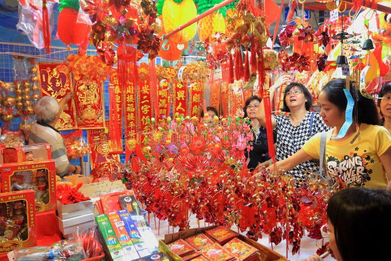 Chinesisches Mondeinkaufen neuen Jahres Singapurs Chinatown lizenzfreie stockfotografie Chinesisches Mondeinkaufen neuen Jahres Singapurs Chinatown lizenzfreie stockfotografie