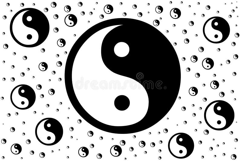 Chinese symbol of Taoism, the yin-yang symbol. Chinese symbol of Taoism, the yin-yang symbol