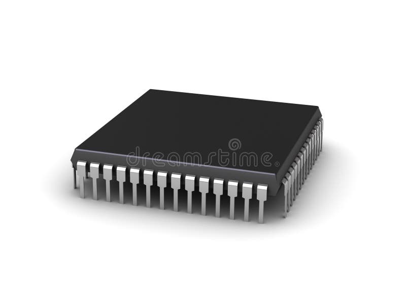 3D illustration of the computer chip (can be used as a background for print or WEB). 3D illustration of the computer chip (can be used as a background for print or WEB)