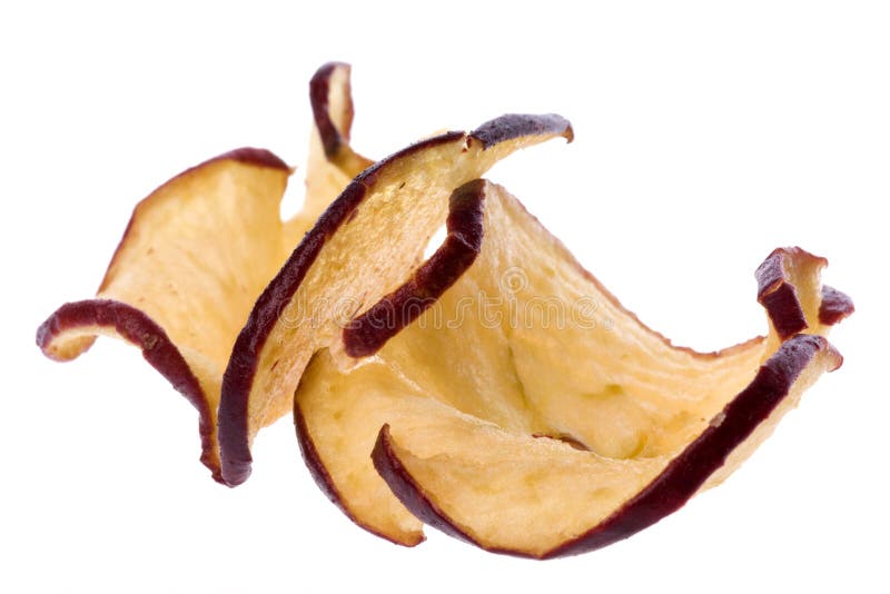 Chip del Apple isolati fotografia stock libera da diritti