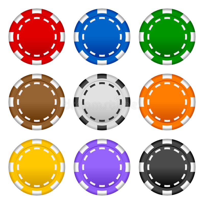Chip di mazza di gioco impostati royalty illustrazione gratis Chip di mazza di gioco impostati royalty illustrazione gratis