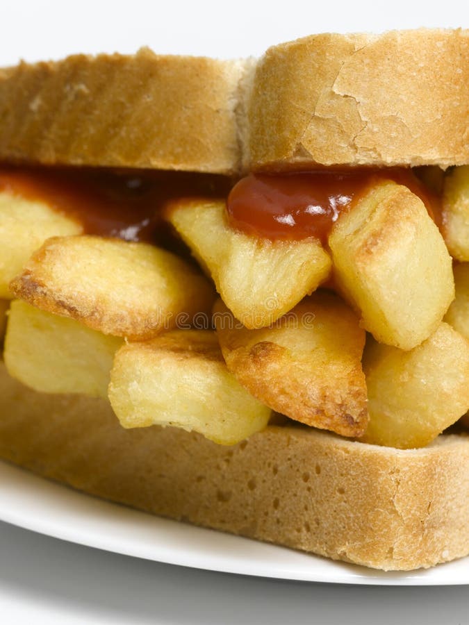 Chip Sandwich stock photography