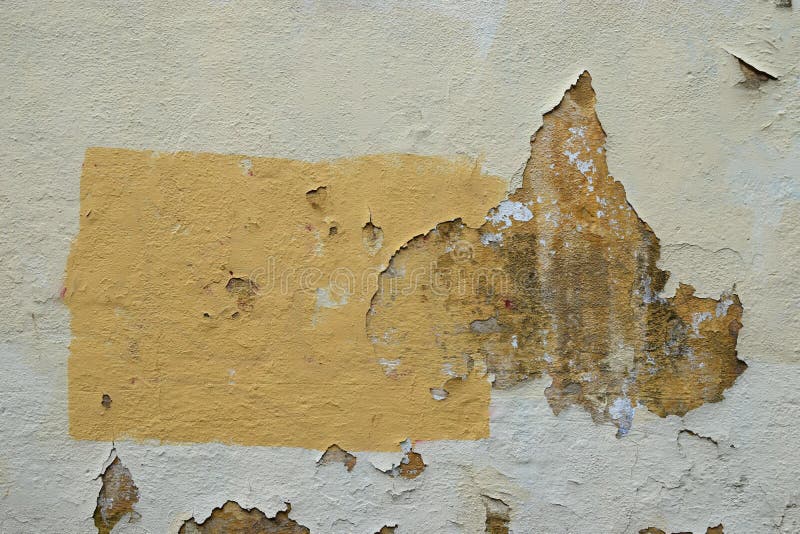 Chipped Paint Wall Yellow Rectangle Stock Photo Image of chipped