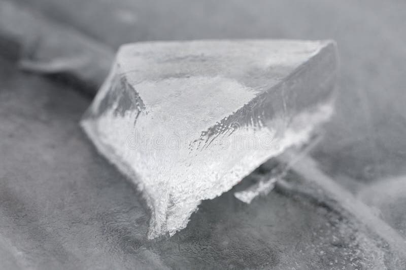Chipped Ice Piece, Background And Texture Of Frozen Ice Stock Image