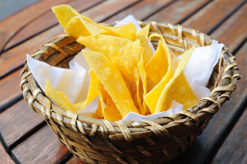 Stacked chips stock photo. Image of crunch, yellow, pile 313092