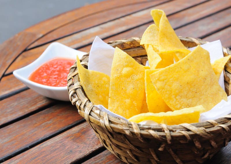 Chips in basket stock photo. Image of isolated, crunchy 10763430