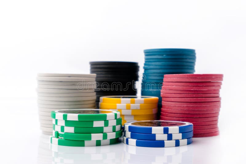 Chips for casino or pile of gambling tokens. Volumetric heap of money or cash for games like poker, card and blackjack, roulette.