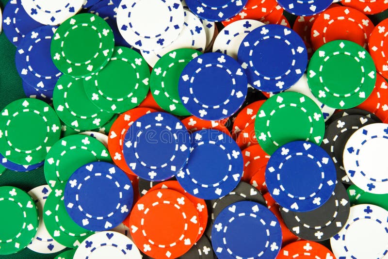 Chips on casino table stock image. Image of gamble, betting 8586631