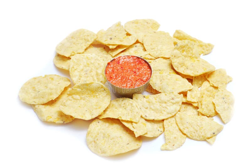 Chips and chili stock photo. Image of crisp, crunchy 42601578