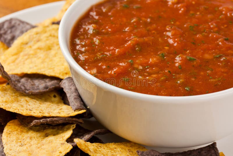 Chips and Salsa stock photo. Image of cilantro, corn 15522874