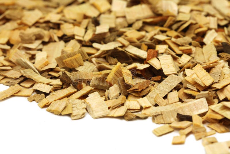 Chips for Smoking Meat Background. Stock Photo Image of alder, meat