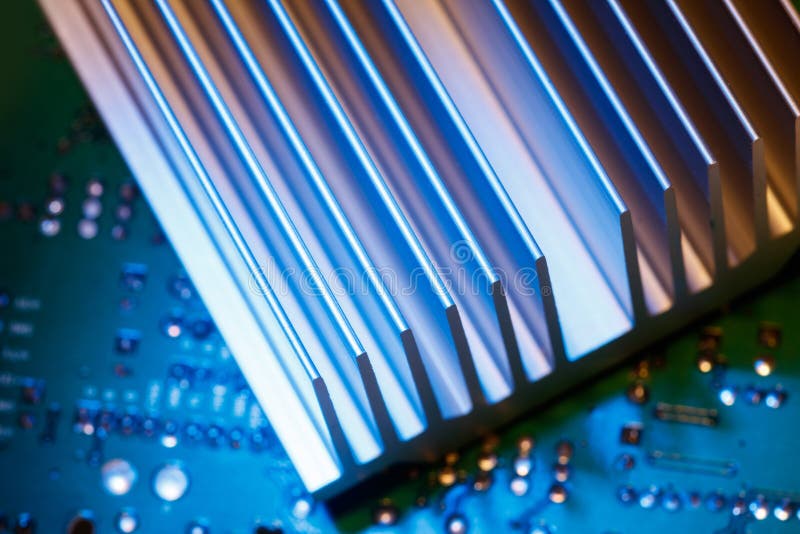 Chipset heatsink stock image. Image of radiator, mainboard 86111973