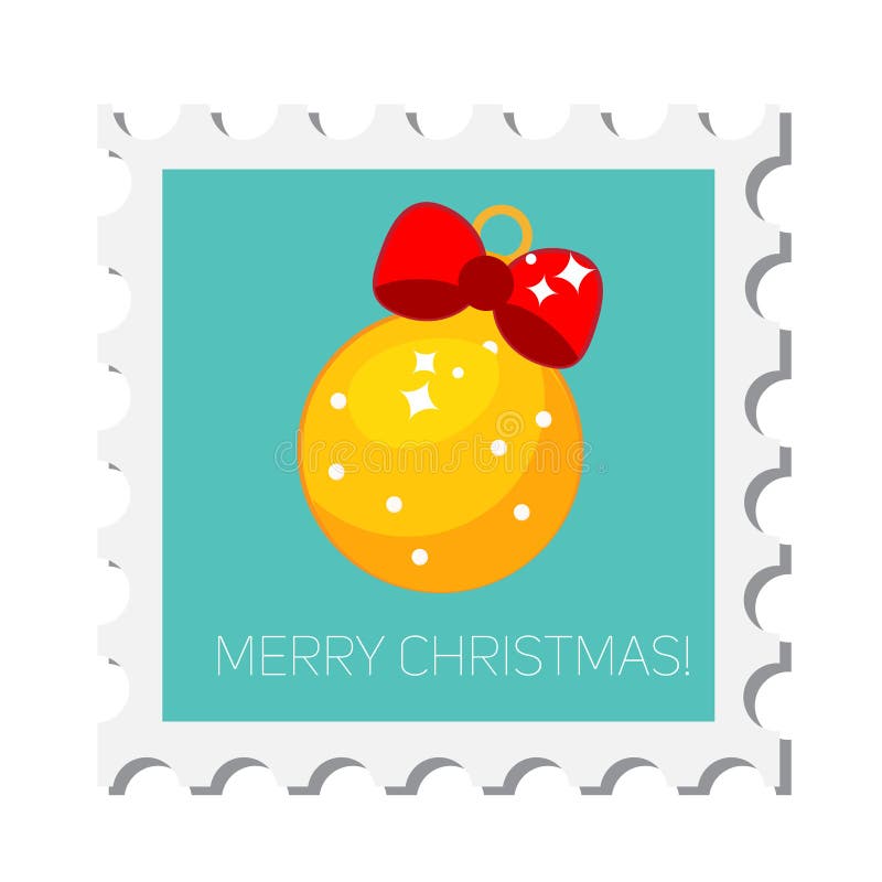 Chiristmas Postal Stamps New Year Postage Stamps Cute Seasonal Symbols  Stock Vector by ©ksuklein 229457444