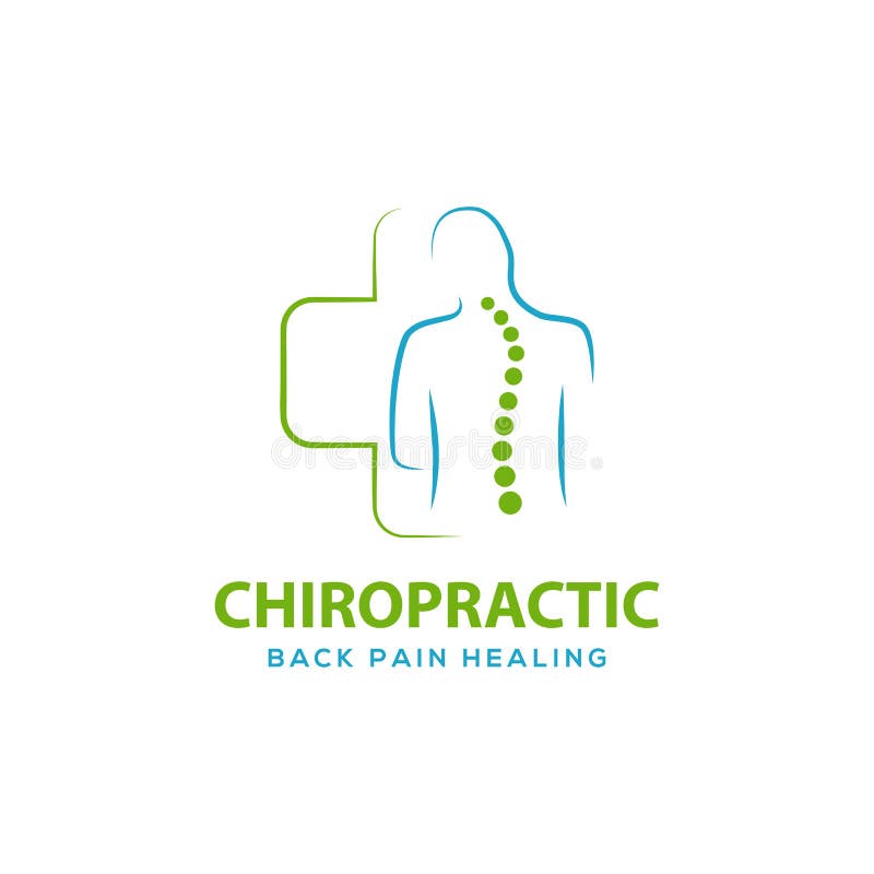 Chiropractic Logo Design Spine Logo Template Stock Vector