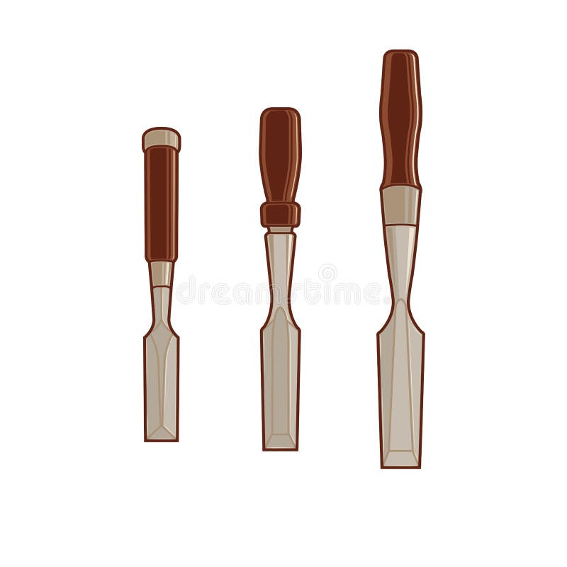 Six Chisels stock illustration. Illustration of object - 26353530