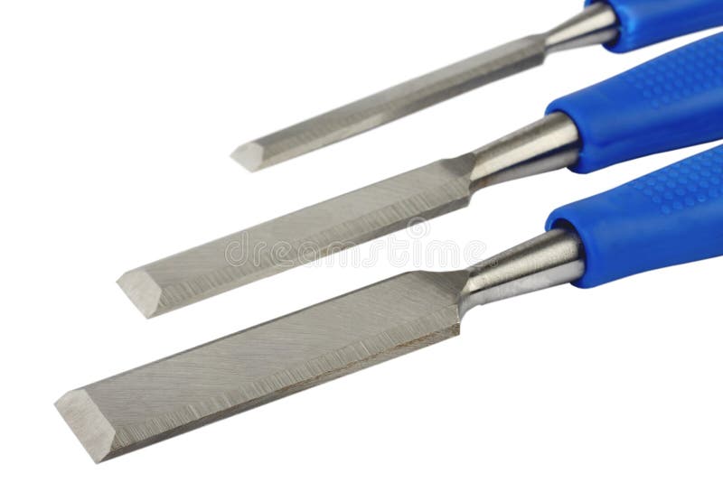Chisels on white stock image. Image of steel, blades 38436025