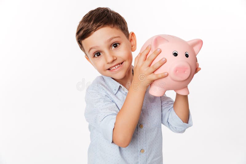 Chiuda sul ritratto di un bambino sveglio allegro fotografia stock Chiuda sul ritratto di un bambino sveglio allegro fotografia stock
